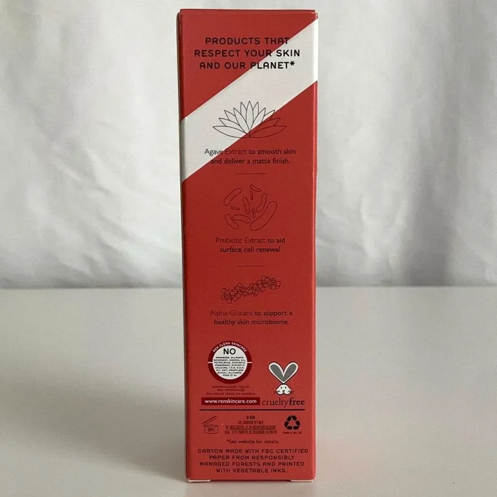REN Clean Skincare - Perfect Canvas Clean Primer - Brand New!